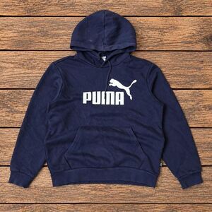 Puma Men's Navy and Blue Sweatshirt